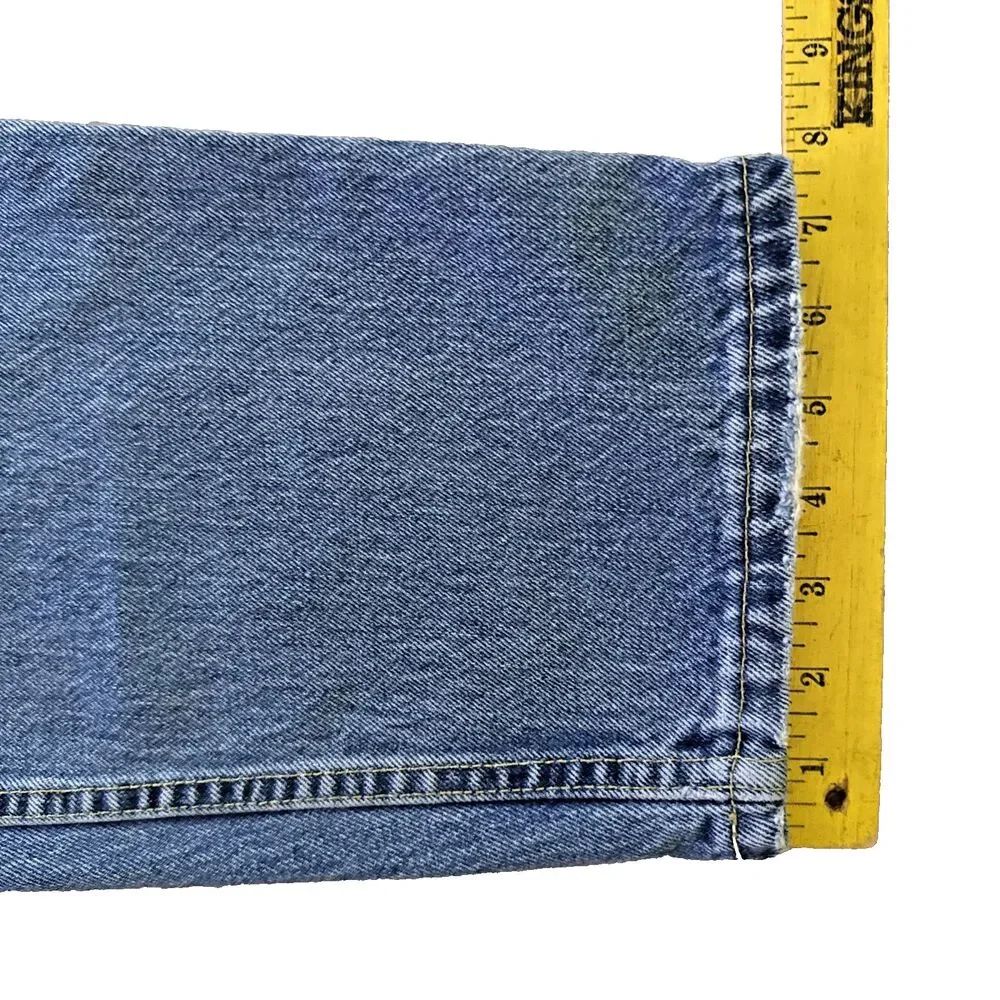 VTG Levis 570 Baggy Fit Jeans Mens Size 30x30 Blue USA MADE Skater Wide Tapered